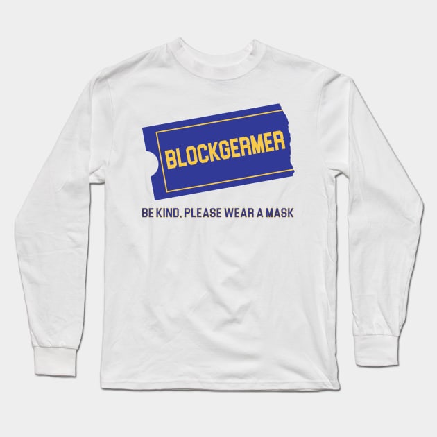 Blockbuster Style Blockgermer Long Sleeve T-Shirt by Tomorrowland Arcade